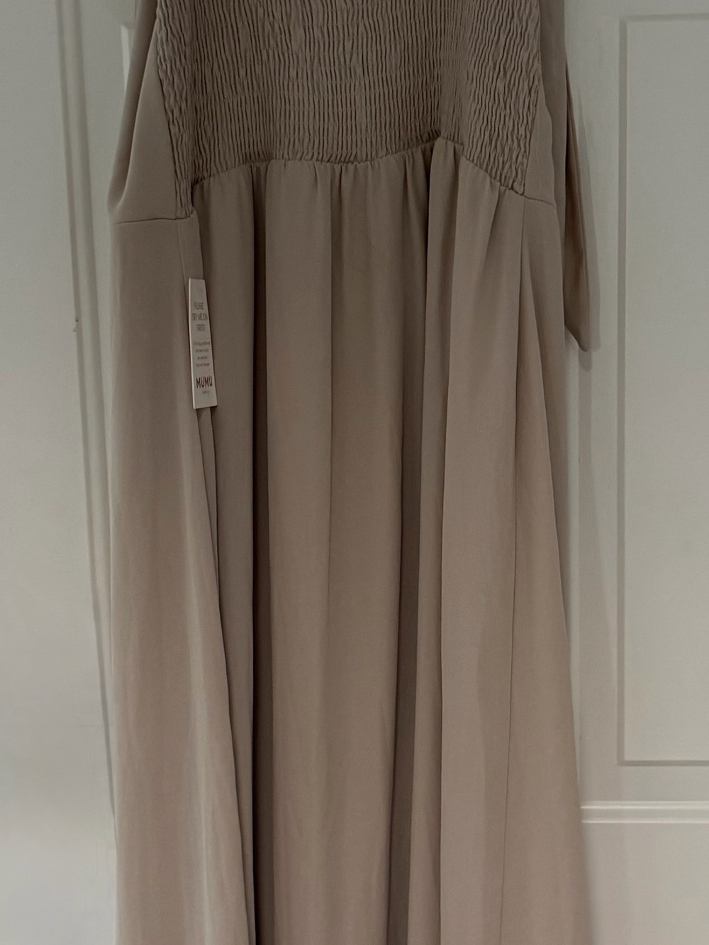 Show Me Your MuMu Taupe Smocked Bodice Maxi Dress - Girls